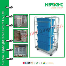 Foldable Wire Mesh Roll Container (500kg)